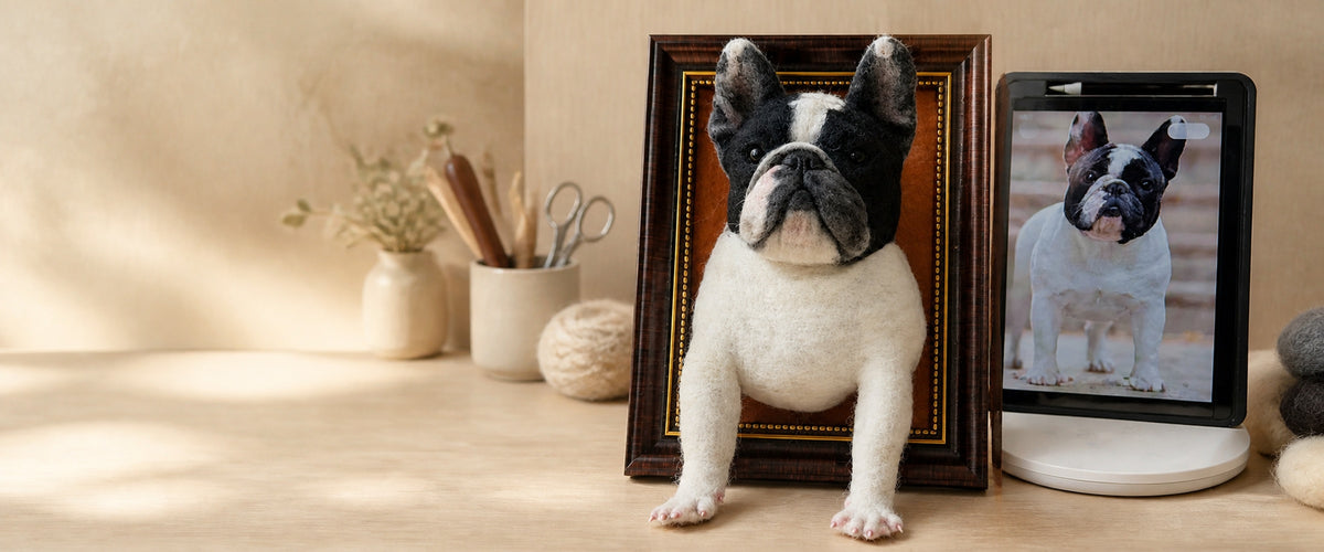 Custom Wool Felt Pet Portraits